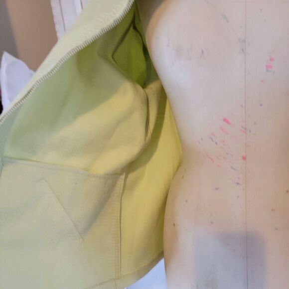 Eileen Fisher Light Mint Waffle Cotton Full Zip Up Light Jacket Womens Sz L - Picture 5 of 8